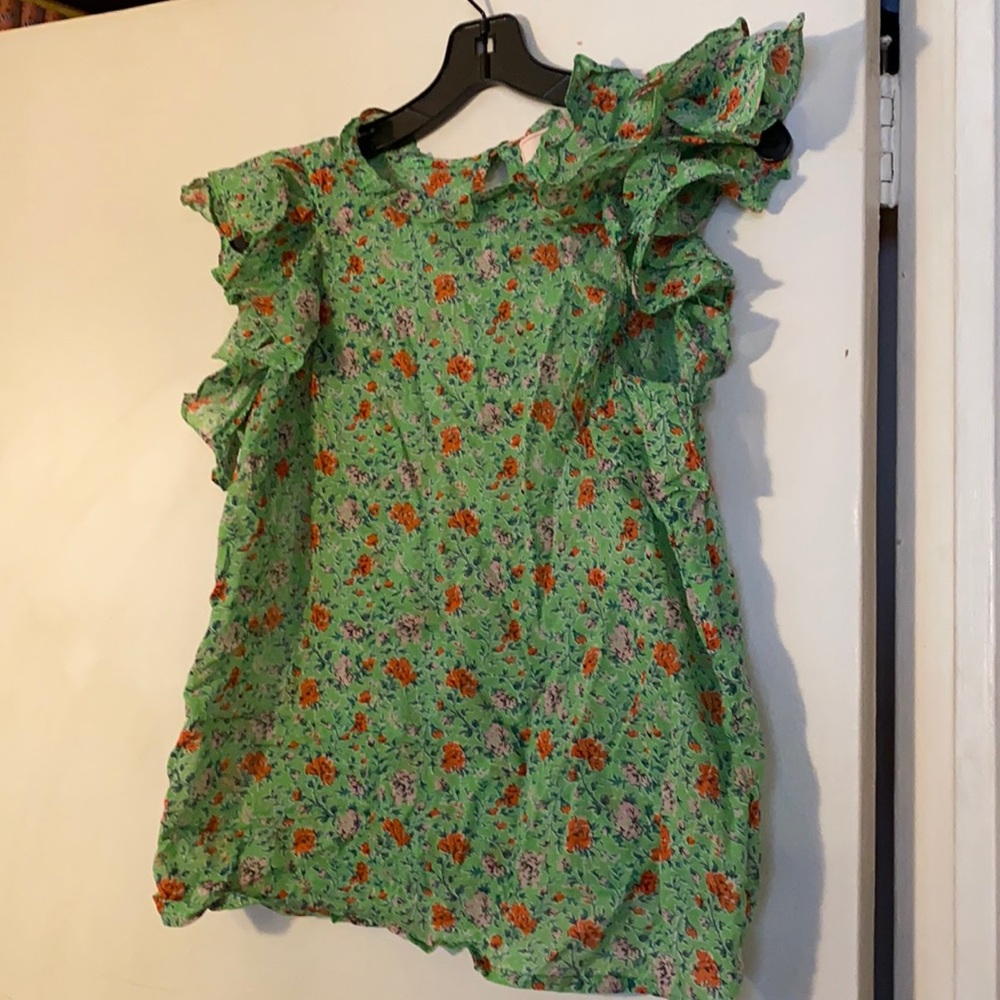 Banjanan Klara Top in Siesta Bud Green Medium